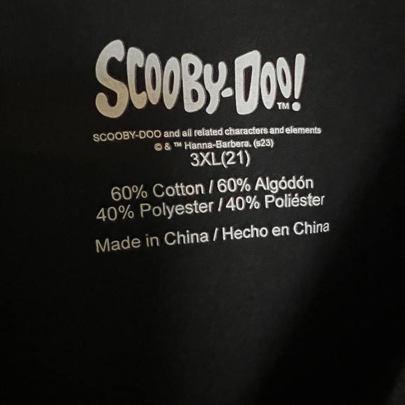 👻 NWOT! Scooby Doo Vibrant Black Tee - Picture 4 of 6